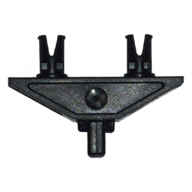 black hinge 1 x 4 triangle with two pins locking 1 finger