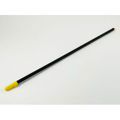 black electric antenna with yellow tip