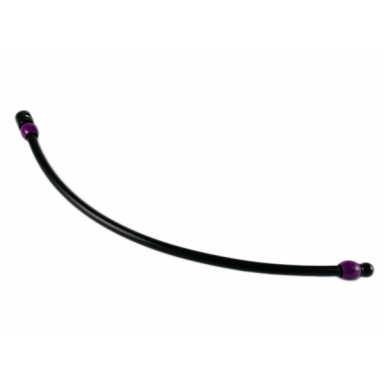 black scala jewelry cord 23l with purple beads human necklace segment
