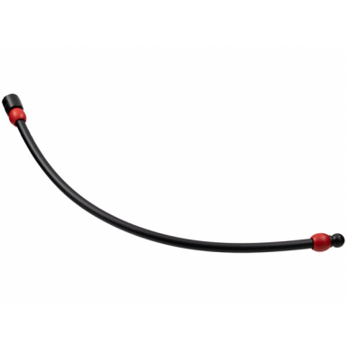 black scala jewelry cord 23l with red beads human necklace segment