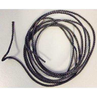 black string cord medium thickness 125cm used for ships rigging