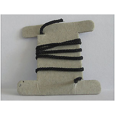 black string cord medium thickness 30cm 38l
