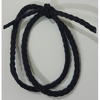 black string cord thick 2mm 25cm