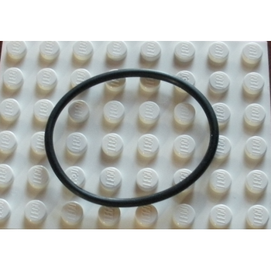 black rubber belt extra large round cross section - approx 4 1 8 x 4 1 8
