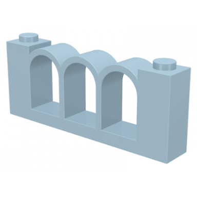 light blue fence 1 x 6 x 2