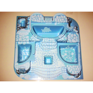 baseplate raised belville castle with arctic pattern