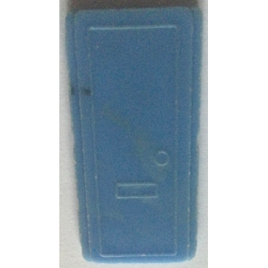 light blue door for slotted bricks
