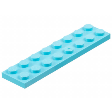 sky blue plate 2 x 8