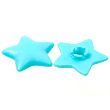 sky blue clikits icon star 2 x 2 large with pin