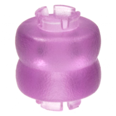 trans-light purple clikits bead ring thick small double with 2 pins