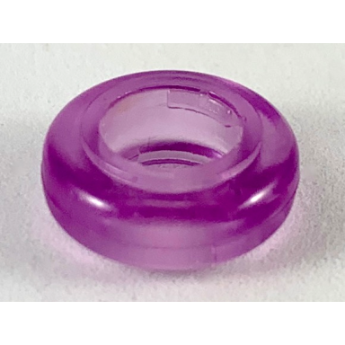 trans-light purple clikits bead ring thick small with hole