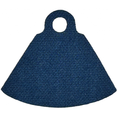 dark blue minifigure cape cloth stepped shoulders with single top hole - spongy stretchable fabric