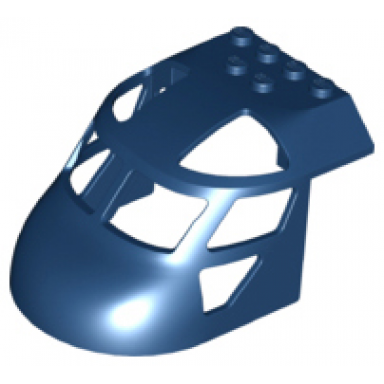 dark blue aircraft fuselage forward top curved 6 x 8 x 4