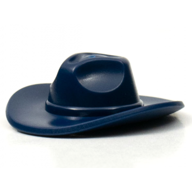 dark blue minifigure headgear hat very wide brim outback style fedora