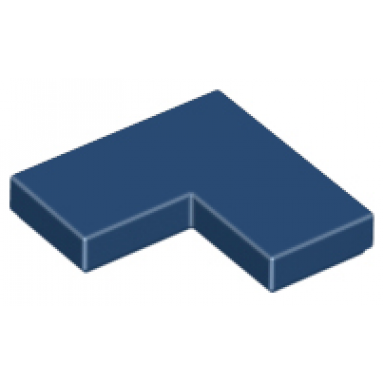 dark blue tile 2 x 2 corner