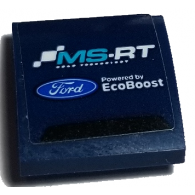 dark blue slope curved 2 x 2 x 2 3 with ms-rt ford logo and powered by ecoboost pattern sticker - set 75885