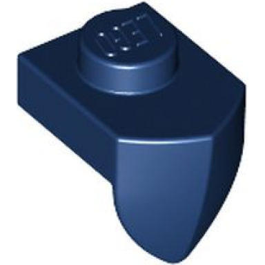 dark blue plate modified 1 x 1 with tooth vertical