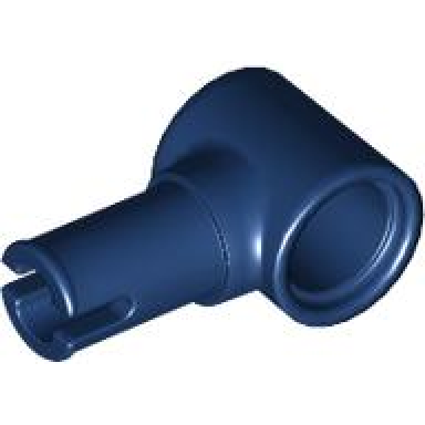 dark blue technic pin with friction ridges and pin hole