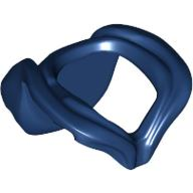 dark blue minifigure hood folded down