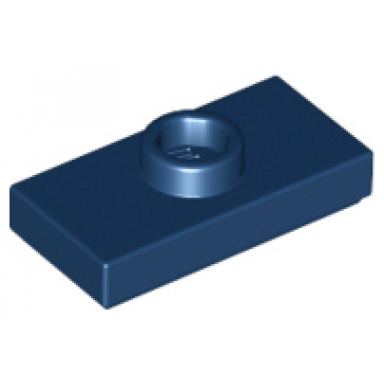 dark blue plate modified 1 x 2 with 1 stud with groove and bottom stud holder jumper