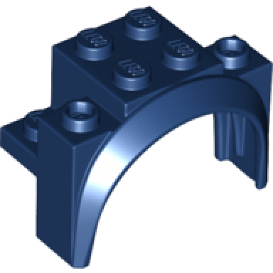 dark blue vehicle mudguard 4 x 2 1 2 x 2 1 3 with arch round