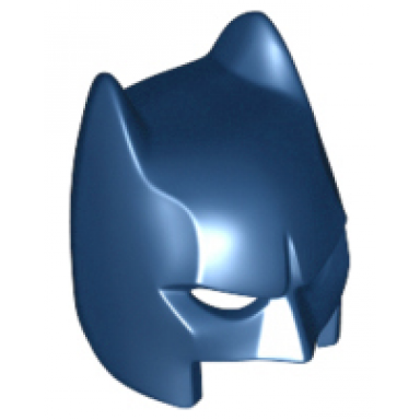 dark blue minifigure headgear mask batman cowl open chin