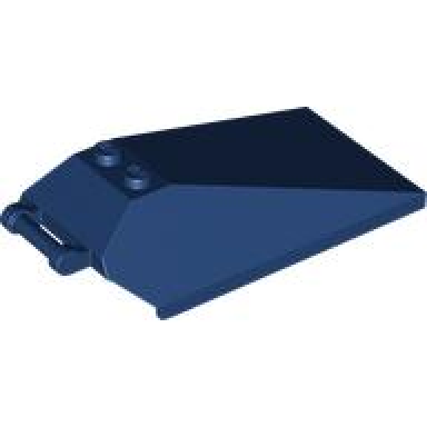 dark blue windscreen 8 x 4 x 2 with 2 studs and bar handle