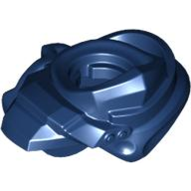 dark blue minifigure armor shoulder pad and wrap with scabbard for 2 katanas