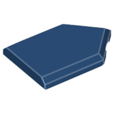 dark blue tile modified 2 x 3 pentagonal