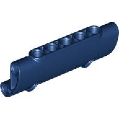 dark blue technic panel curved 7 x 3 with 2 pin holes through panel surface