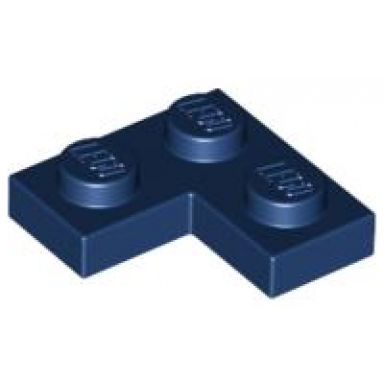 dark blue plate 2 x 2 corner