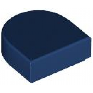 dark blue tile round 1 x 1 half circle extended