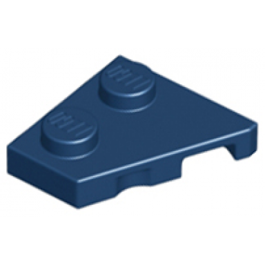 dark blue wedge plate 2 x 2 left