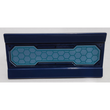 vehicle spoiler plow blade 6 x 3 with hinge with metallic light blue solar panel pattern sticker - set 76153