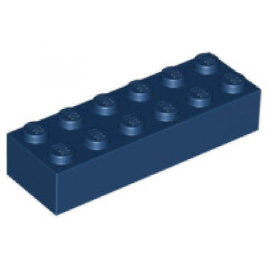 dark blue brick 2 x 6