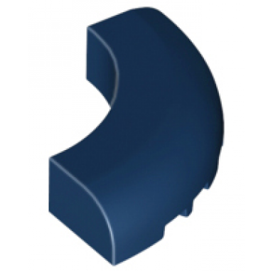 dark blue brick round corner 5 x 5 without studs