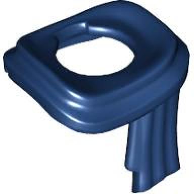 dark blue minifigure scarf long wrapped