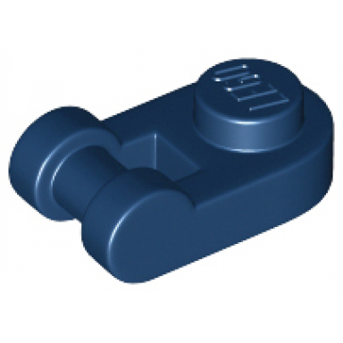 dark blue plate round 1 x 1 with bar handle
