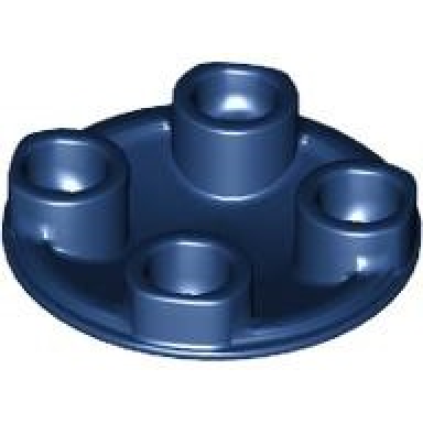 dark blue plate round 2 x 2 with rounded bottom boat stud