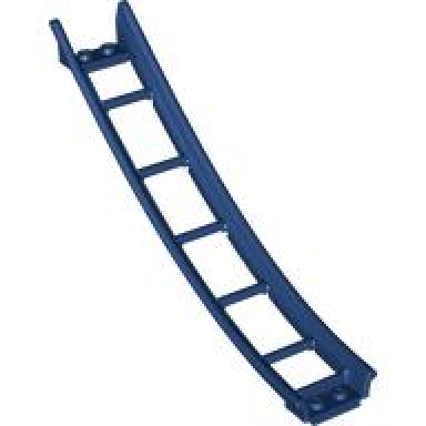 dark blue train track roller coaster ramp large lower part 6 bricks elevation