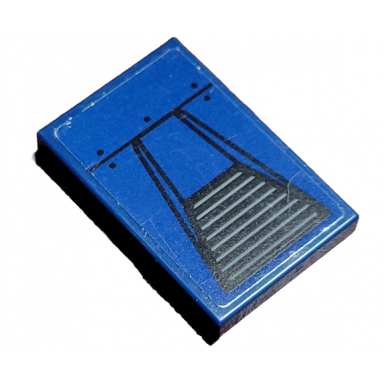dark blue tile 2 x 3 with hull plates rivets and air vent grille pattern sticker - set 76126