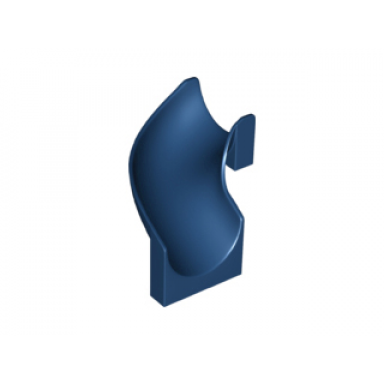 dark blue slide playground 6 x 6 x 6 curved 90 degrees