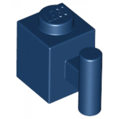 dark blue brick modified 1 x 1 with bar handle