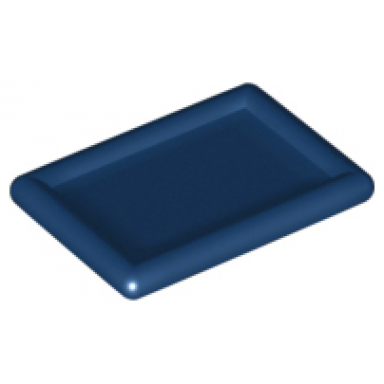 dark blue minifigure utensil serving tray rectangle