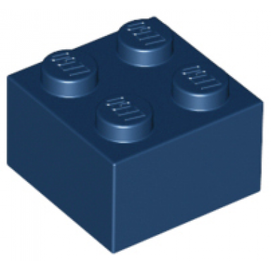 dark blue brick 2 x 2