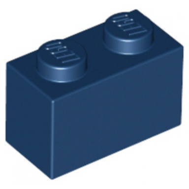 dark blue brick 1 x 2