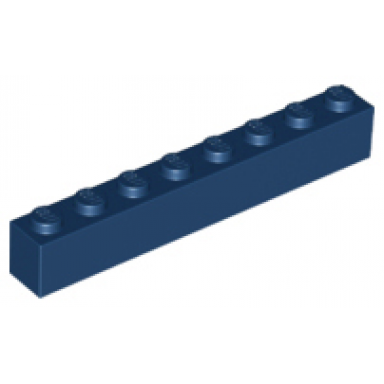 dark blue brick 1 x 8