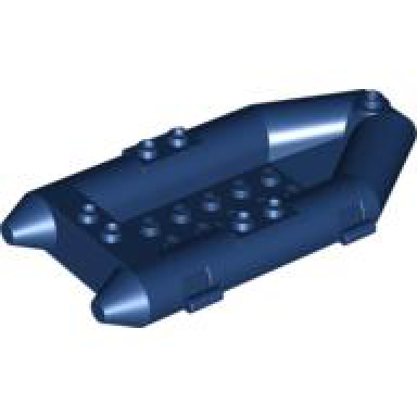 dark blue boat rubber raft small