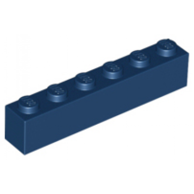 dark blue brick 1 x 6
