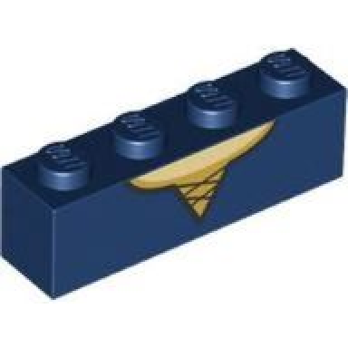 dark blue brick 1 x 4 with black laces gold dress trim and tan neck pattern brickheadz merida chest